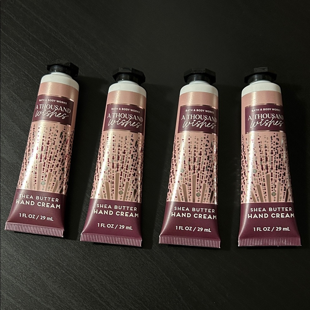 Bundle of 4 B&BW A Thousand Wishes Shea Butter Hand Cream Travel Size